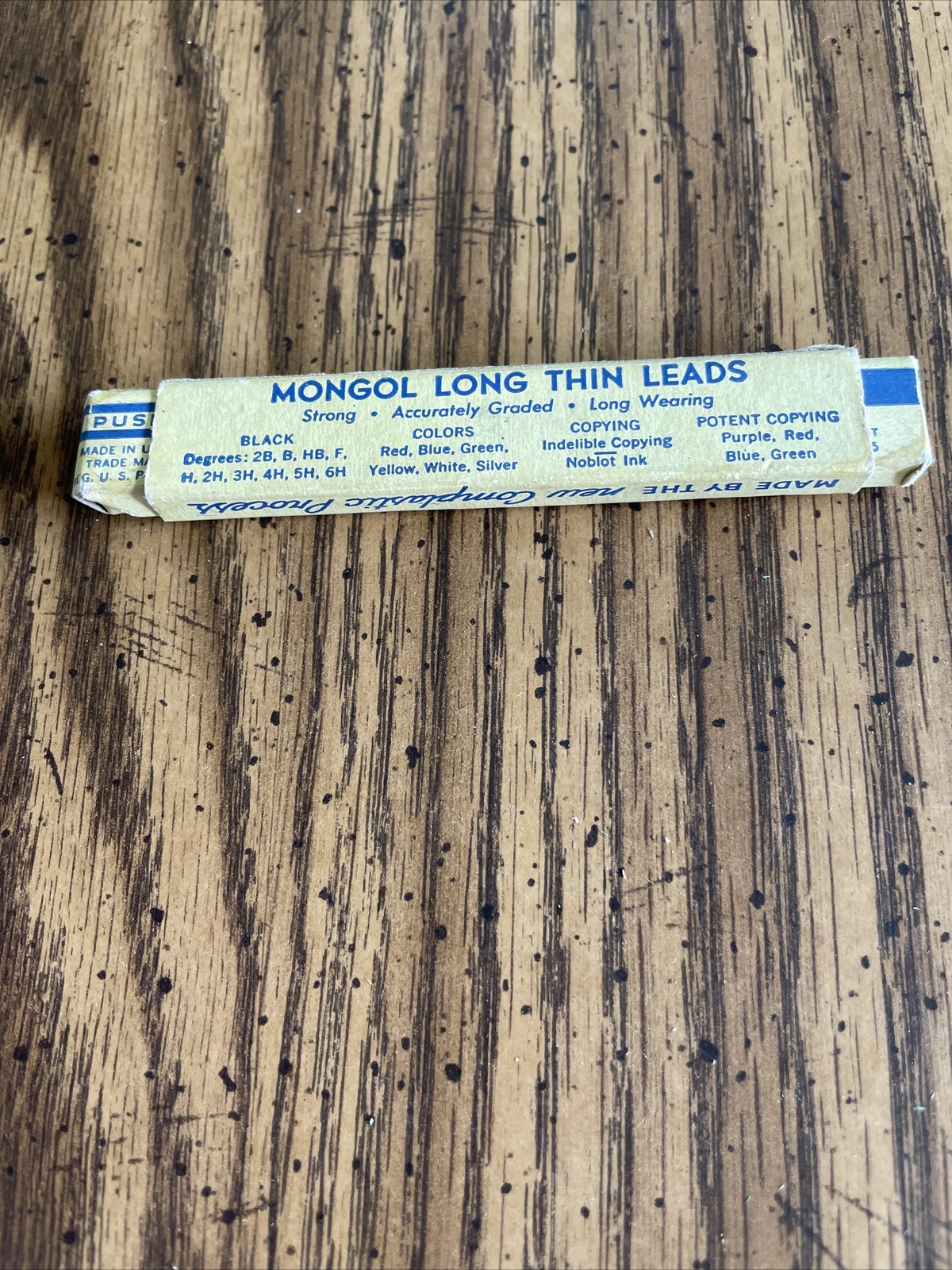 Vintage Eberhard Faber Mongol Long Thin Lead No. 4010 – For Mechanical Pencil