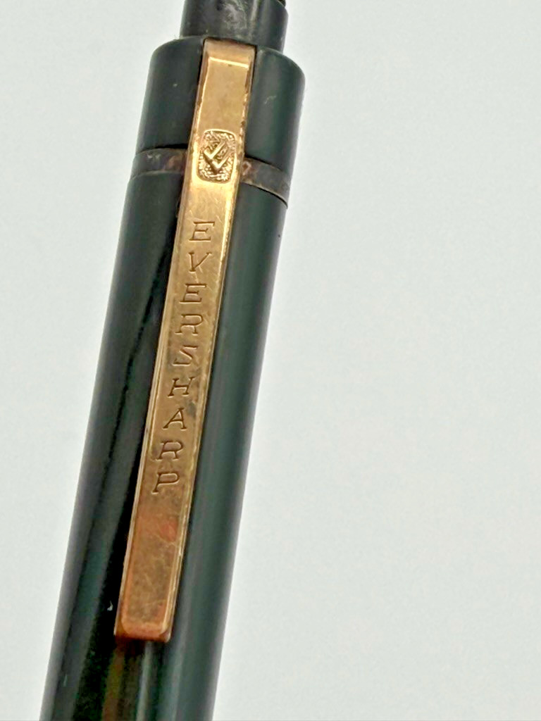 Vintage Eversharp Mechanical Pencil Black Gold Tone USA Art Deco