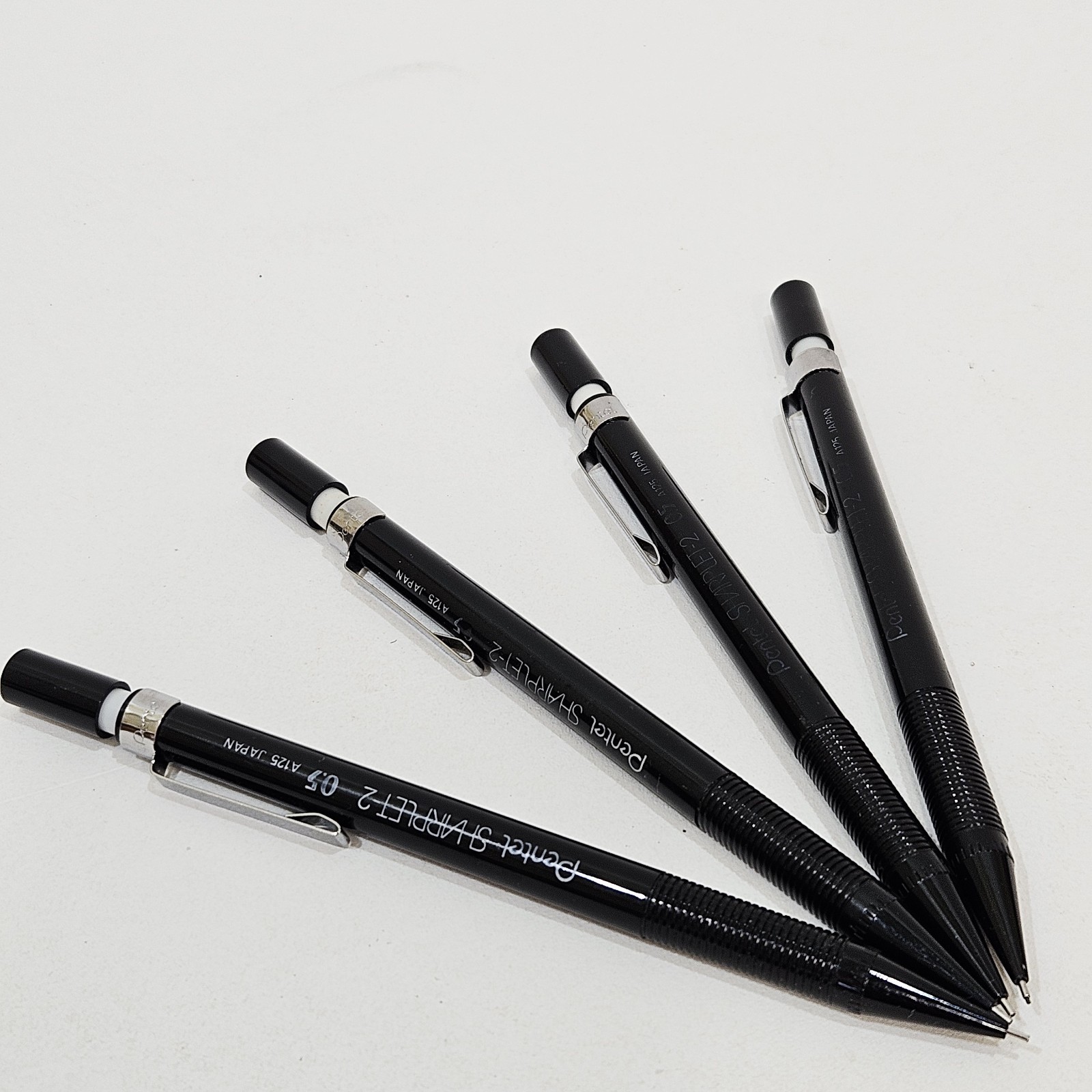 4 Pentel Sharplet-2 Automatic 0.5MM A-125A Mechanical Pencils Black Japan Vintag