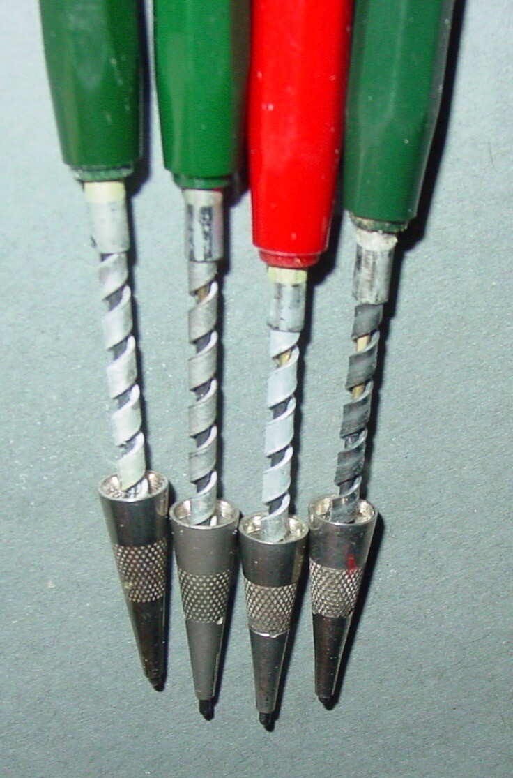 4 Vintage Bell Systems Autopoint Phone Dialer Mechanical Pencils Mixed Lot USA