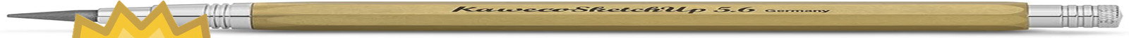 SKETCH up Clutch Pencil 5.6 Mm 5B Brass with Lead Refil