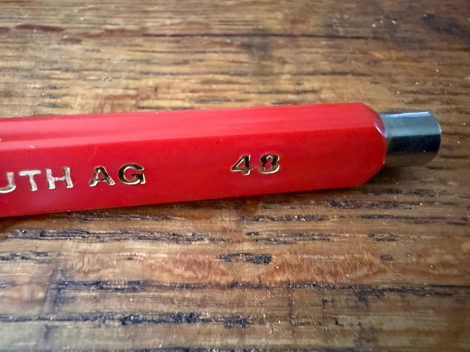 Vintage Koh I Noor Hardtmuth AG 43 Double End Drafting Pencil Lead Holder Red