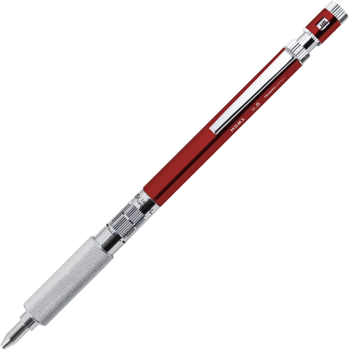 OHTO MS01 Mechanical Pencil, High-Functionality All-Metal Aluminum and Brass Bod