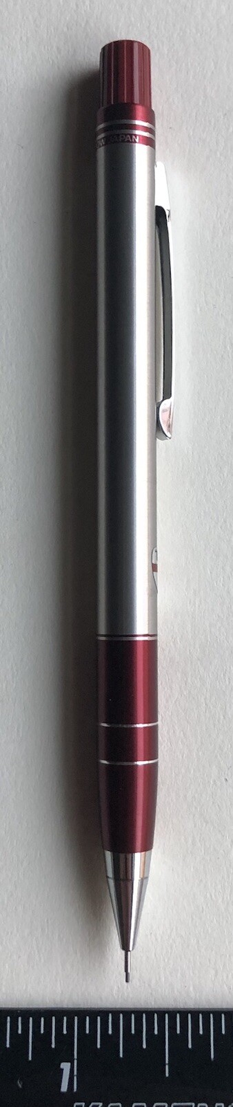 Vintage TOMBOW 500 Mechanical Pencil .5mm Lead Sticker NOS Red Silver M21 Japan