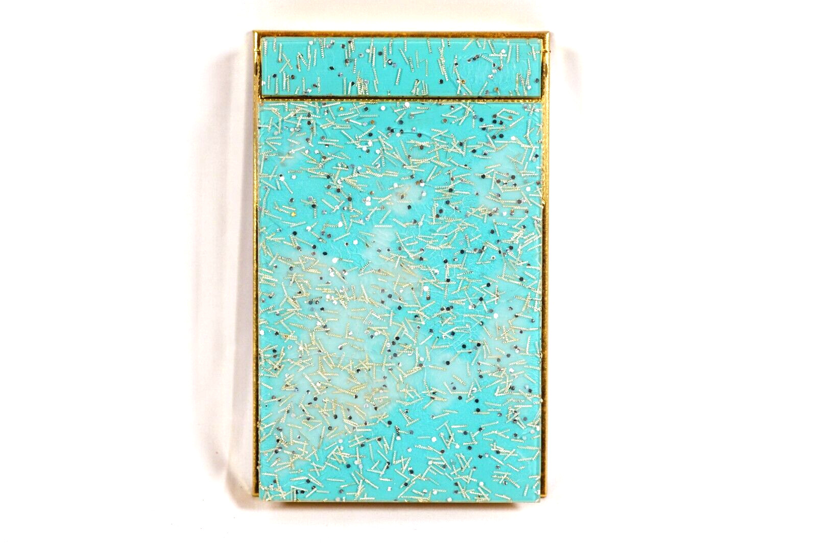 1950s Stik Mechanical Pencil & Rare Mini Acrylic Glitter Folder Writing Pad