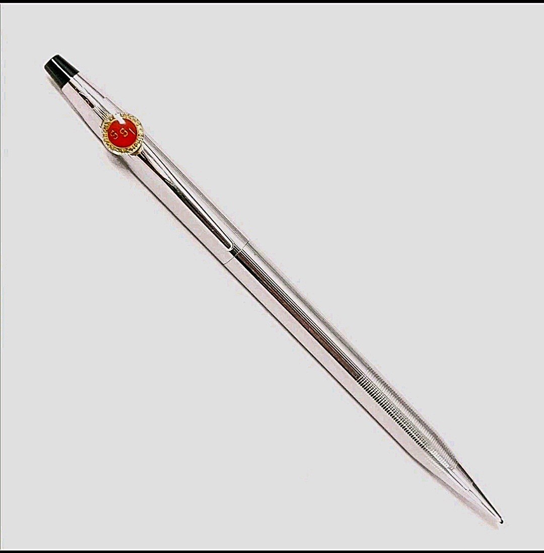 Cross Silver Chrome Mechanical Pencil 5.25″ Knurled Grip Logo Southern Systems