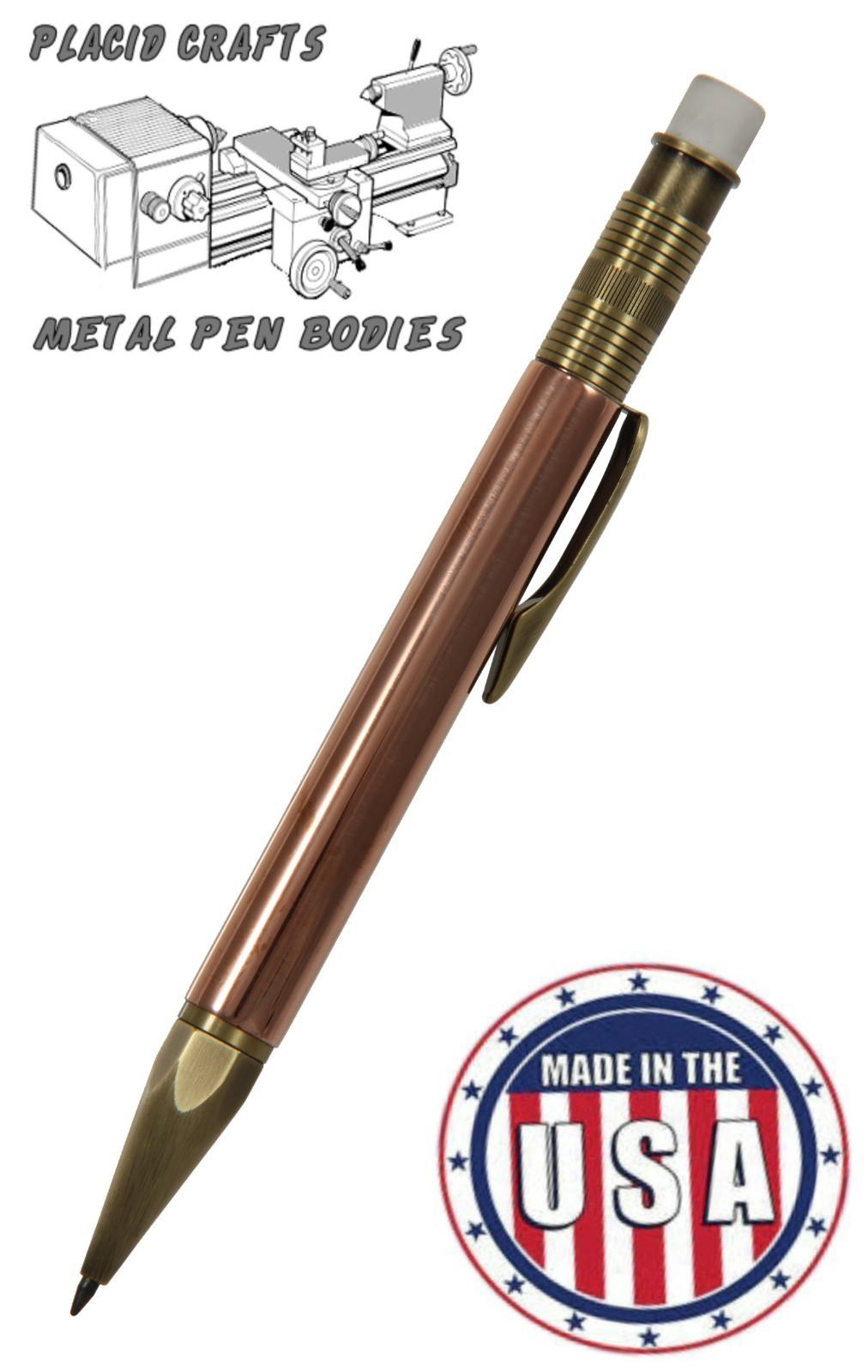 Over & Under Fountain Pen with a Green Cap a Walnut Body & 24ct. Gold / #356
