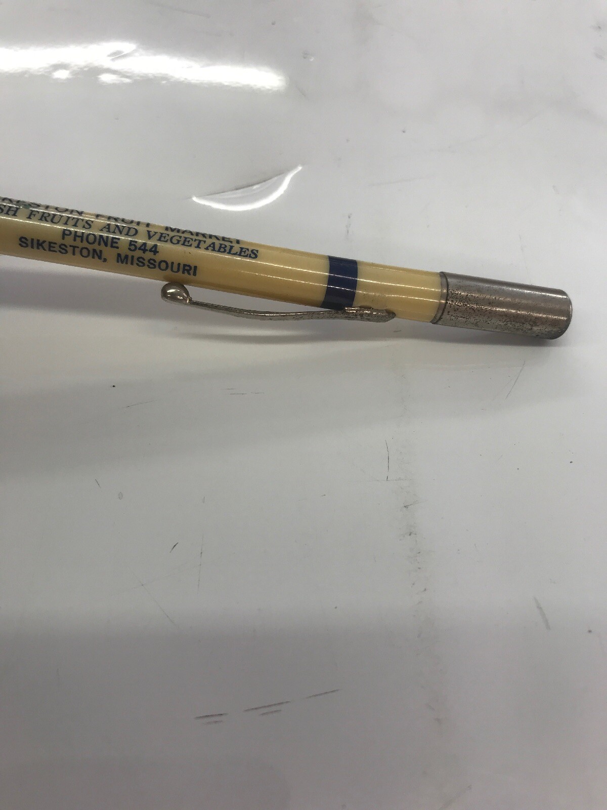 Vintage ADVERTISING PENCIL Sikeston Missouri Phone 544 Sikeston Fruit Market