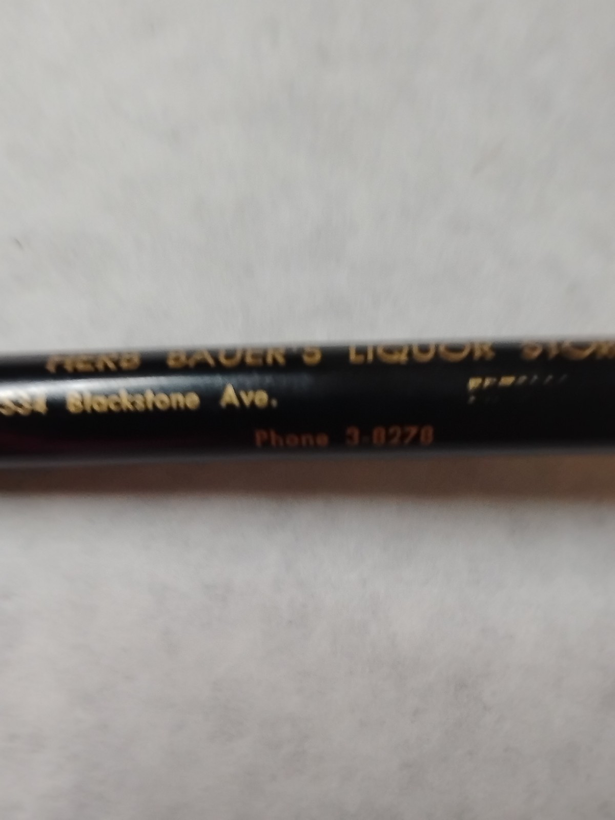 Vintage 1950s Redipoint Advertising pencil”Liquor Store” 8 Ball #D2