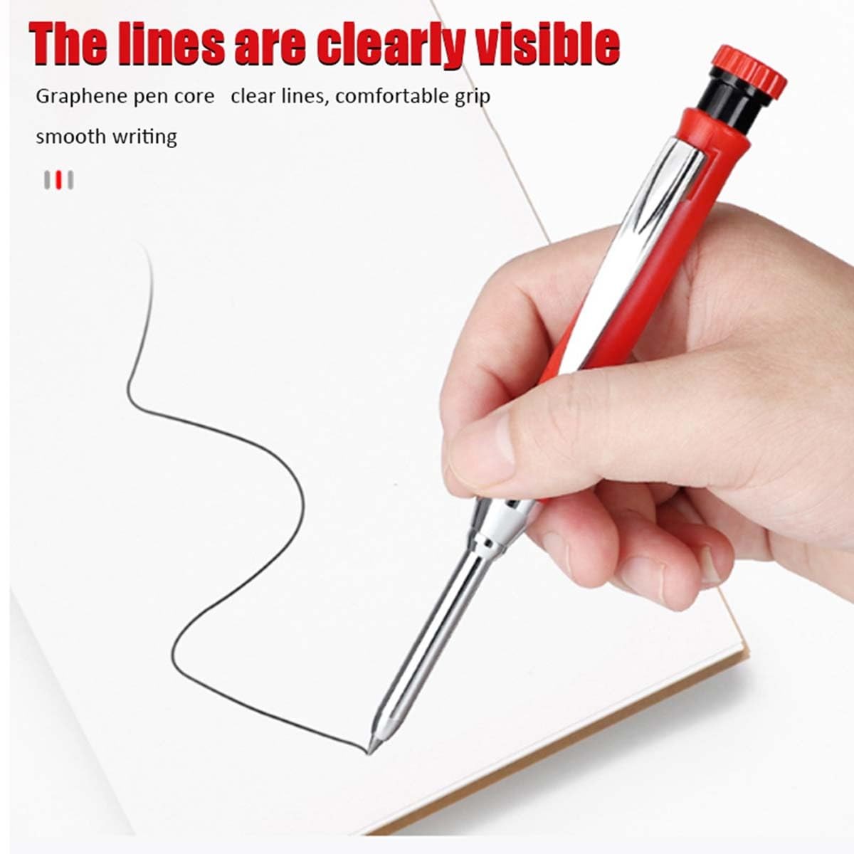 200 PCS Woodworking Lead Core 2.8mm Carpenter Pencil Replacement Multi