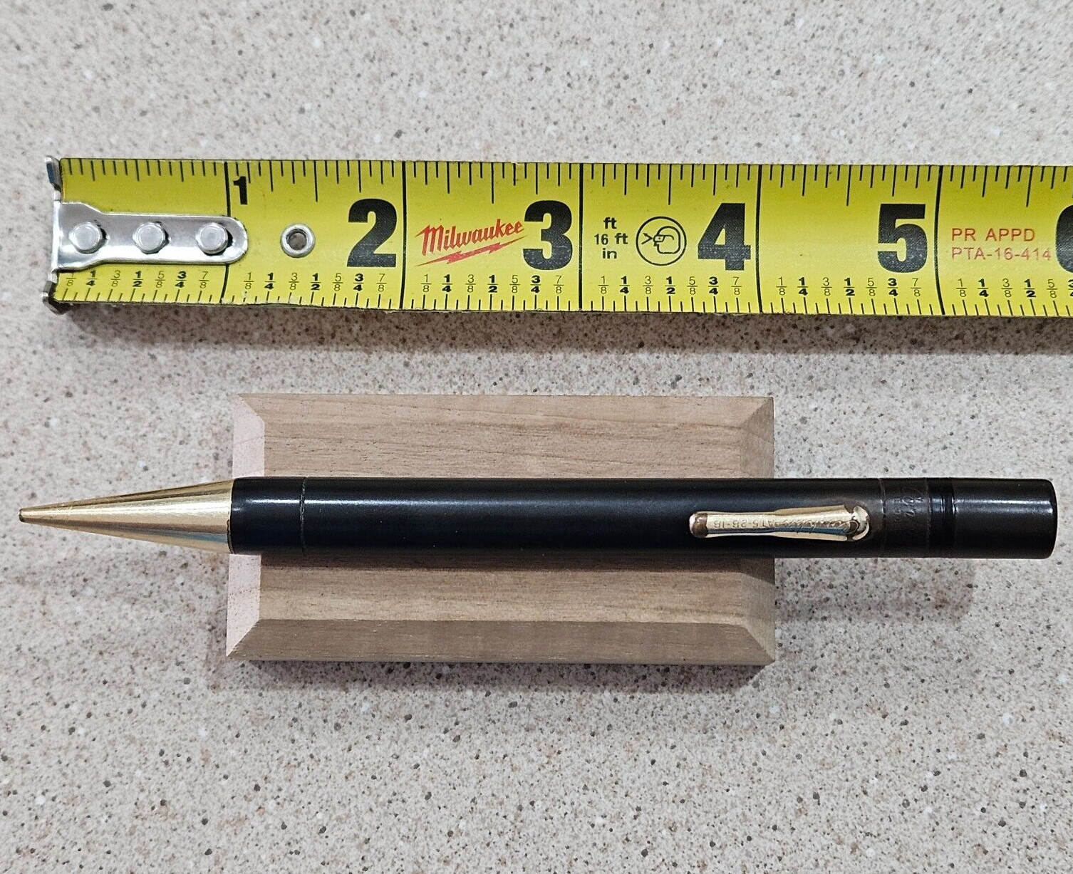 Conklin Endura Black Rings Gold Filled Trim 5.5″ Mechanical Pencil PAT 5-28-18