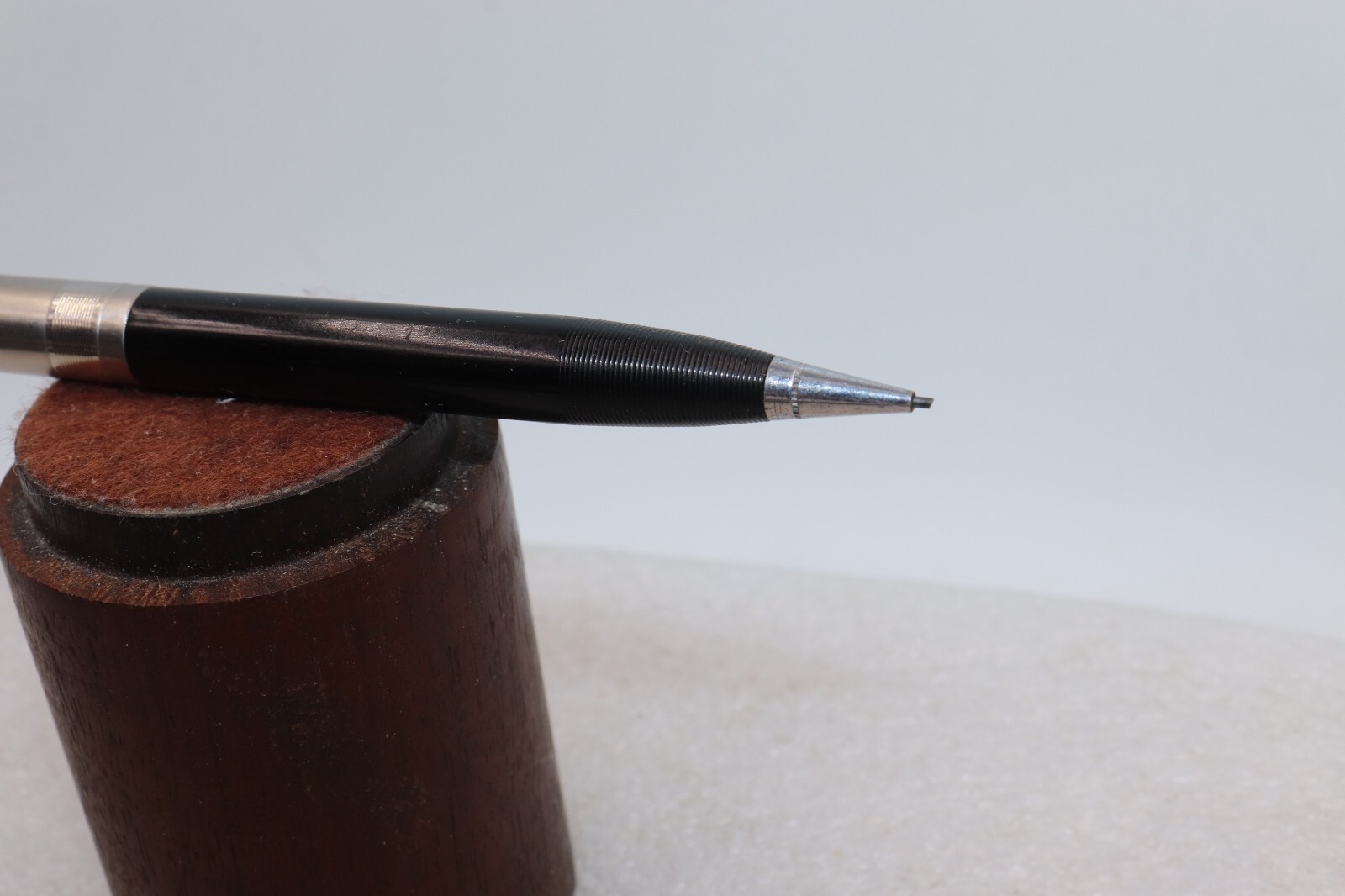 1937-1941 PARKER Stacked Coin Cap Mechanical Pencil Clear Cap Jewel