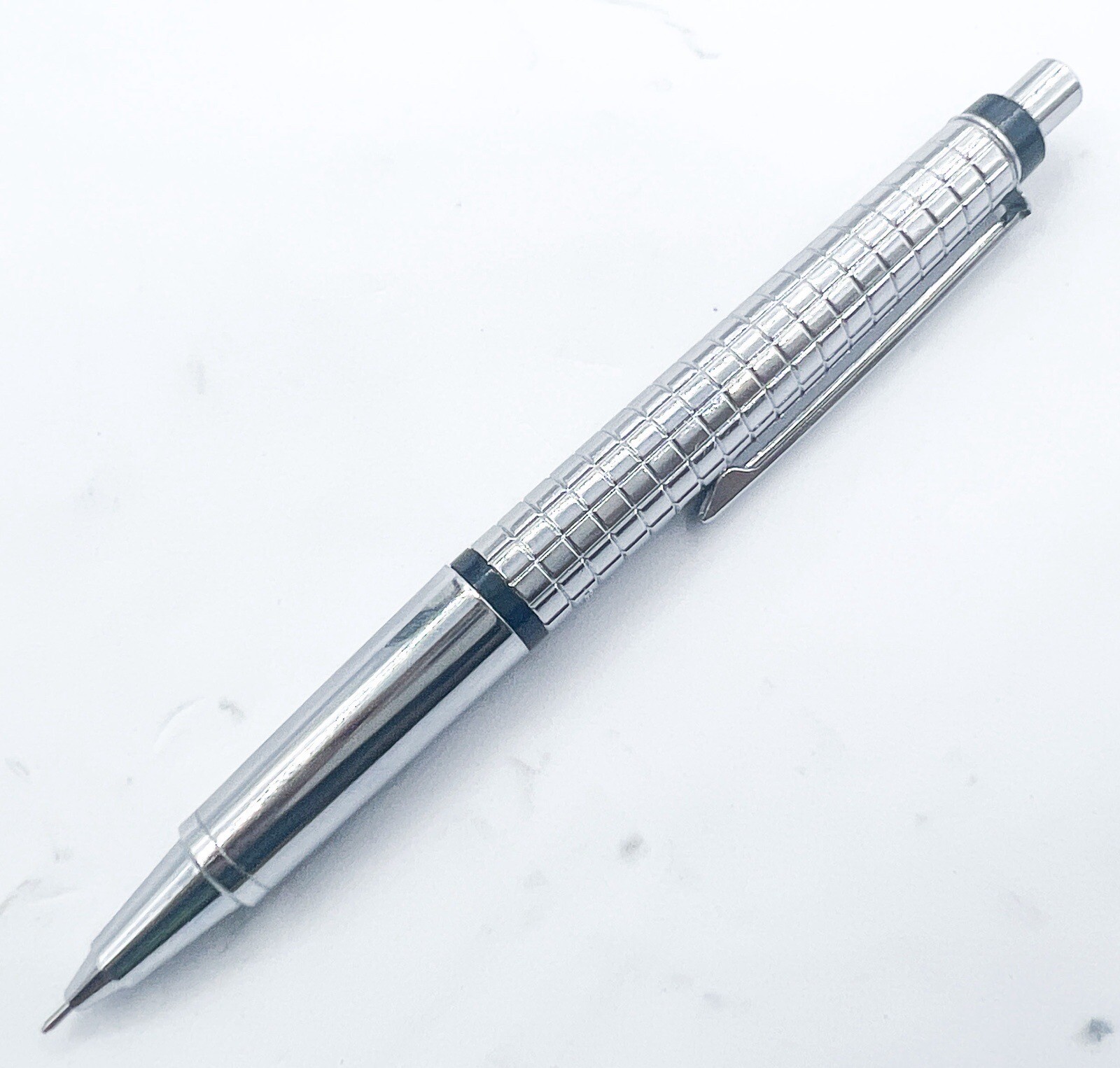 Jib Colleen retractable Tip double push 0.5mm Mechanical Pencil Silver Color
