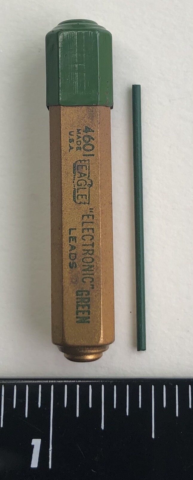 Vintage EAGLE ELECTRONIC Mechanical Pencil Leads GREEN 1.18mm NOS 12pk USA
