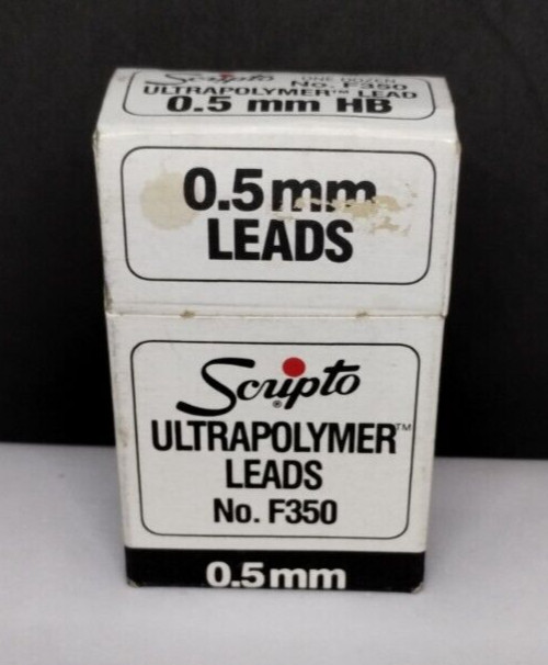 Vtg ’84 Scripto Ultrapolymer Leads No. F350 (0.5mm)..Unopened/ Sealed (See Note)