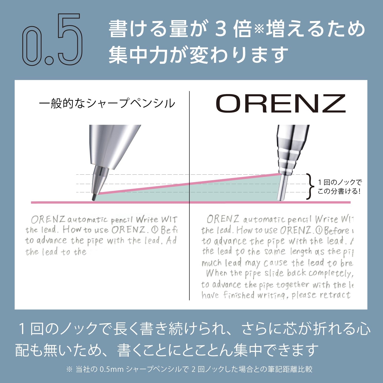 Pentel Orenz Metal Grip Mechanical Pencil, 0.5mm, Black Barrel, XPP1005G2-RA