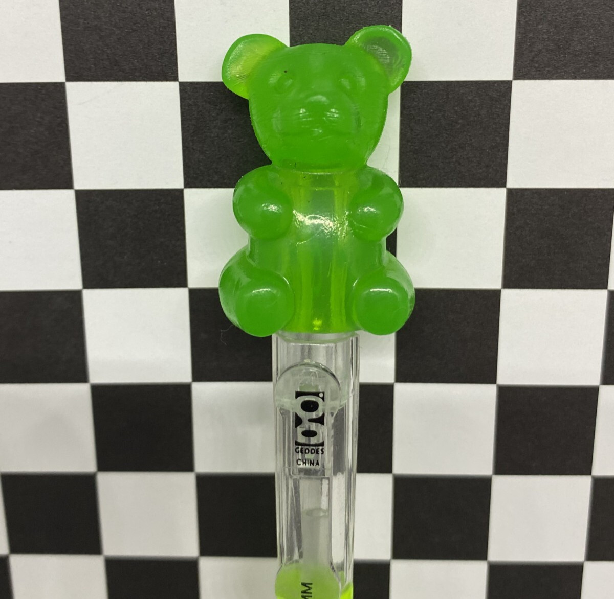 Raymond Geddes 2016 Green Rubber Gummy Bear Top Mechanical Pencil with 0.7mm Led