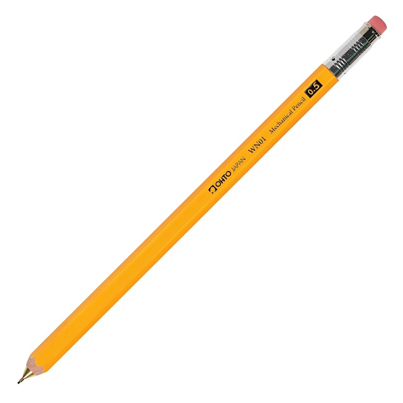 Mechanical pencil with wooden shaft WN01 WN01-SP5-YL