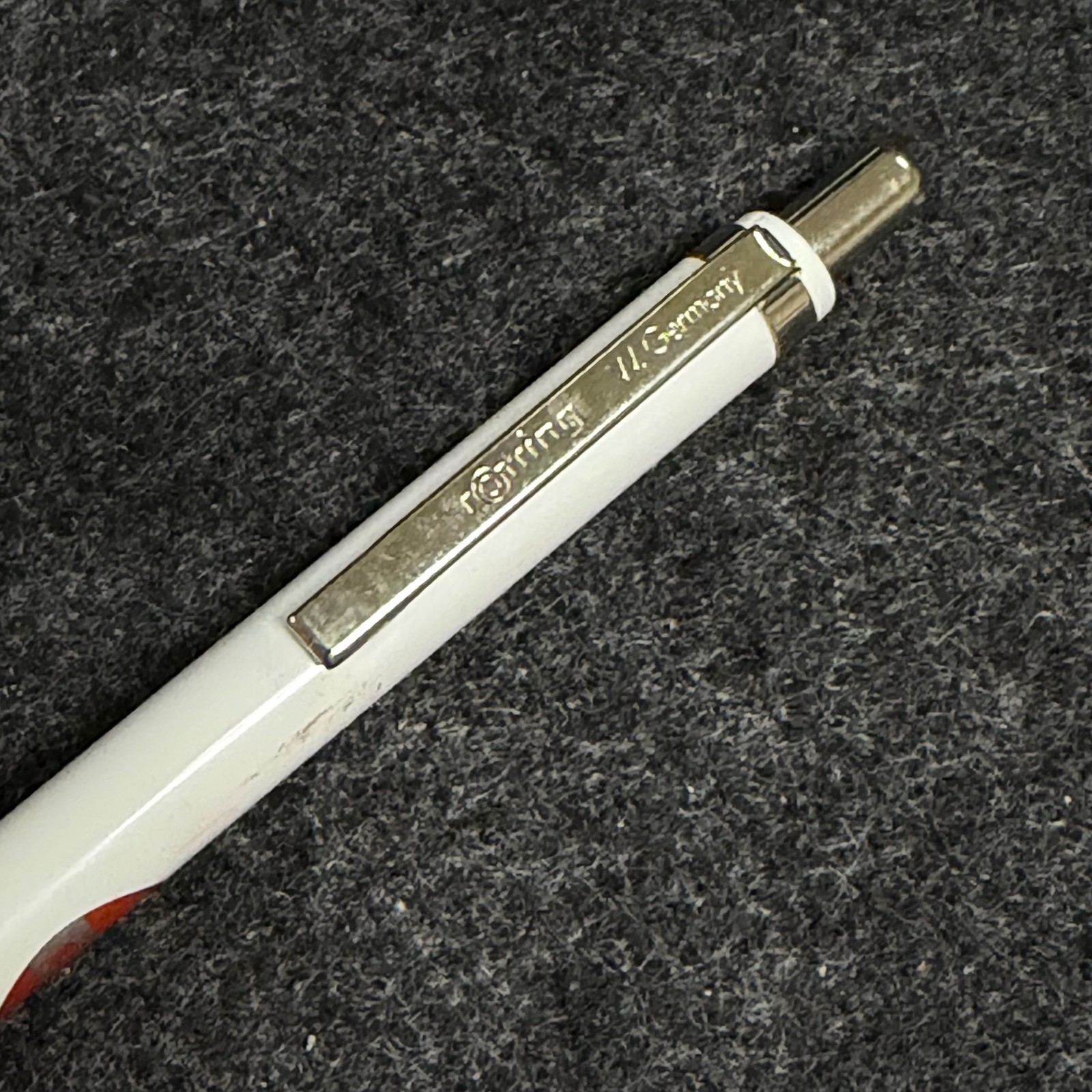Vintage rOtring Tikky Special 0.9mm White Orange 1st Gen NOS JDM