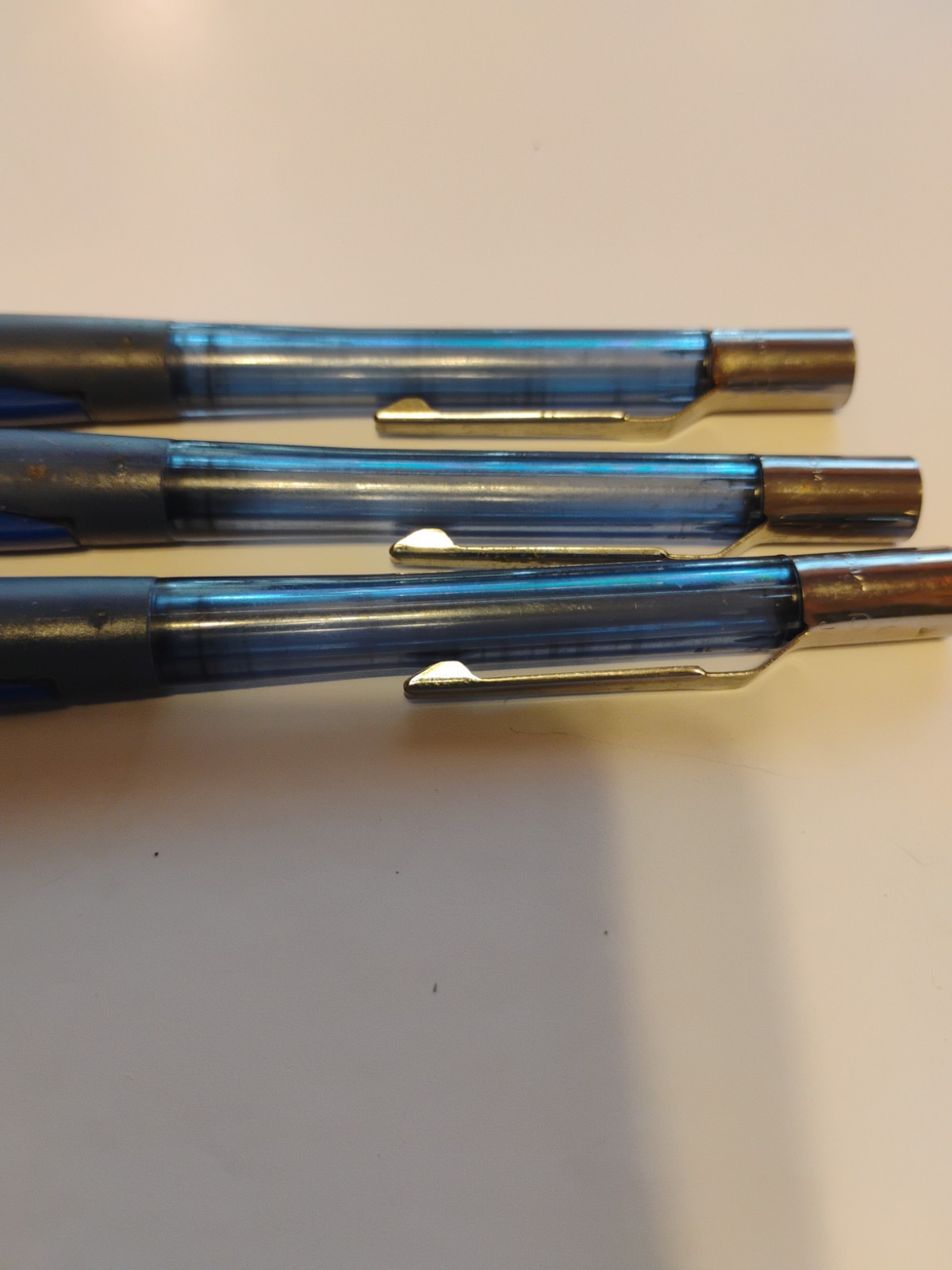 3 Vintage Pentel QuickerClicker PD347 Mechanical Pencil 0.7mm – Blue Translucent