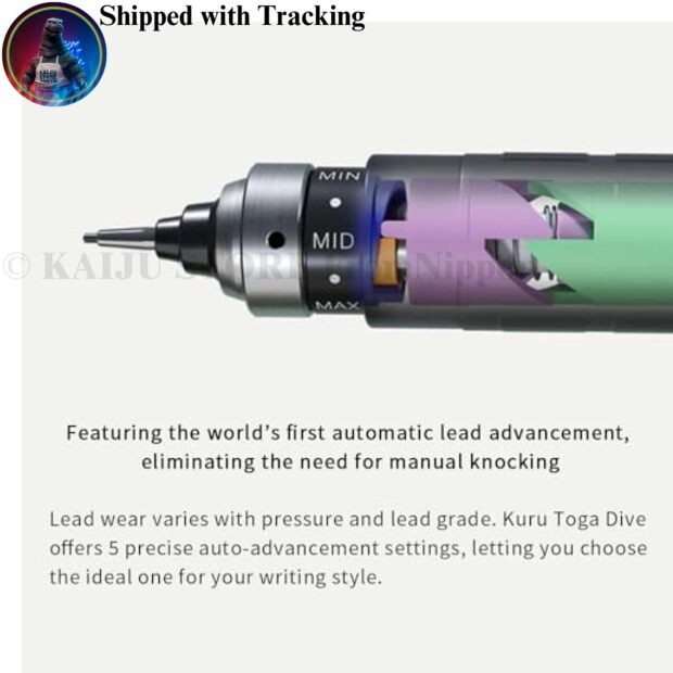 Uni Kuru Toga Dive Mechanical Pencil High Performance Model Auto Lead Rotation