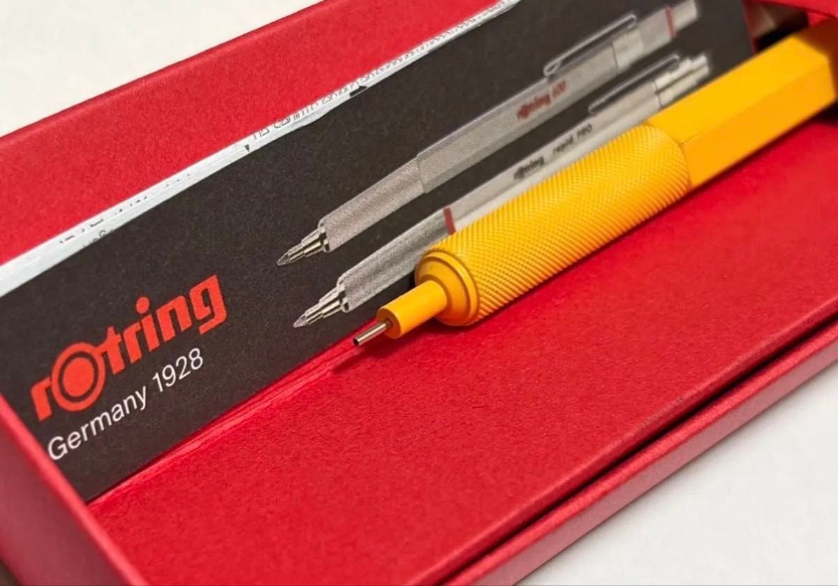 Rotring 600 Mechanical Pencil 0.5mm Yellow LOFT Limited Leads