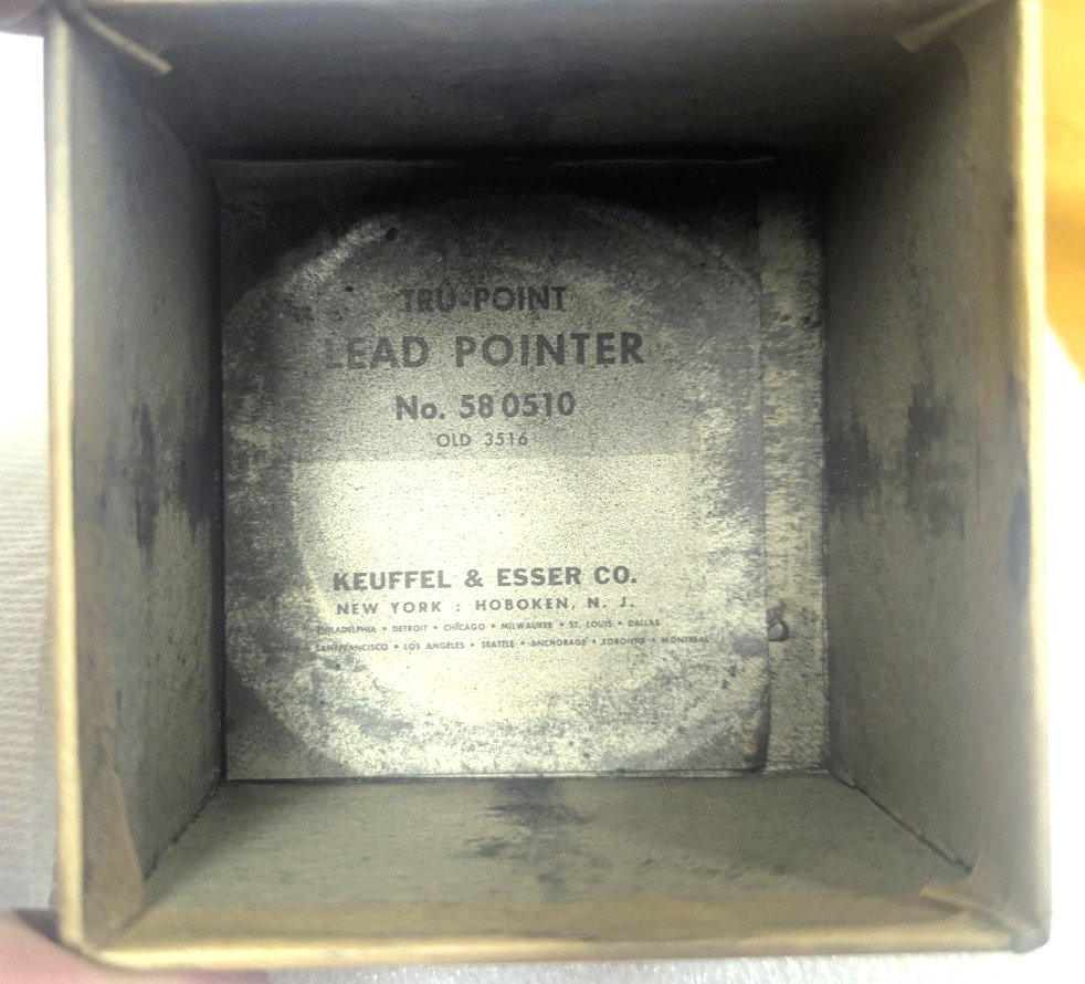 K&E TRU-POINT Pencil Lead Pointer 58 0510 with Original Vintage Box
