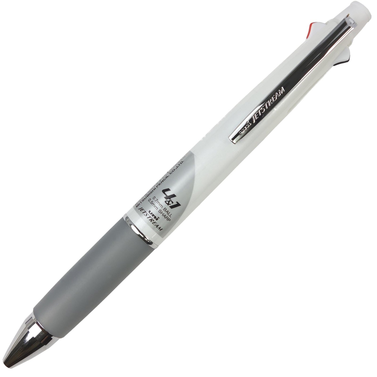 Uni Jetstream 0.7 mm Ballpoint Multi Pen and 0.5 1 Count (Pack of 1), White