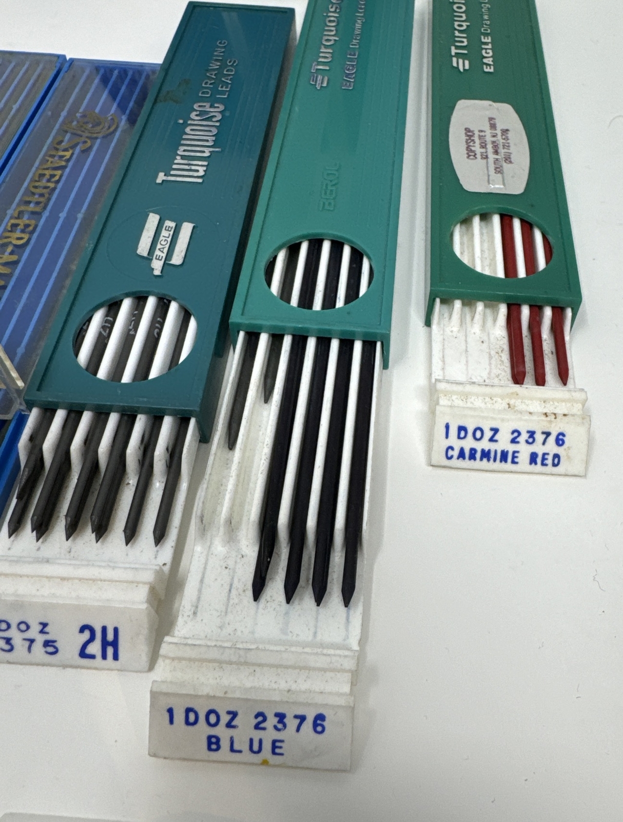 Vintage Staedtler Mars And Eagle Turquoise Lead Mixed Lot