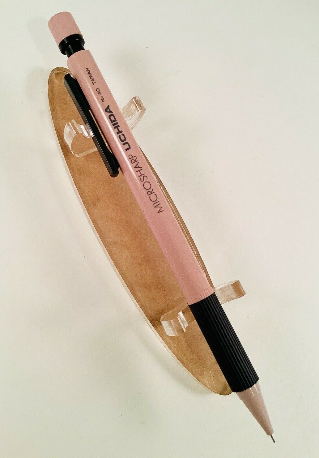 Vintage UCHIDA Microsharp No. 40 Drafting Mechanical Pencil Nude Blush RARE