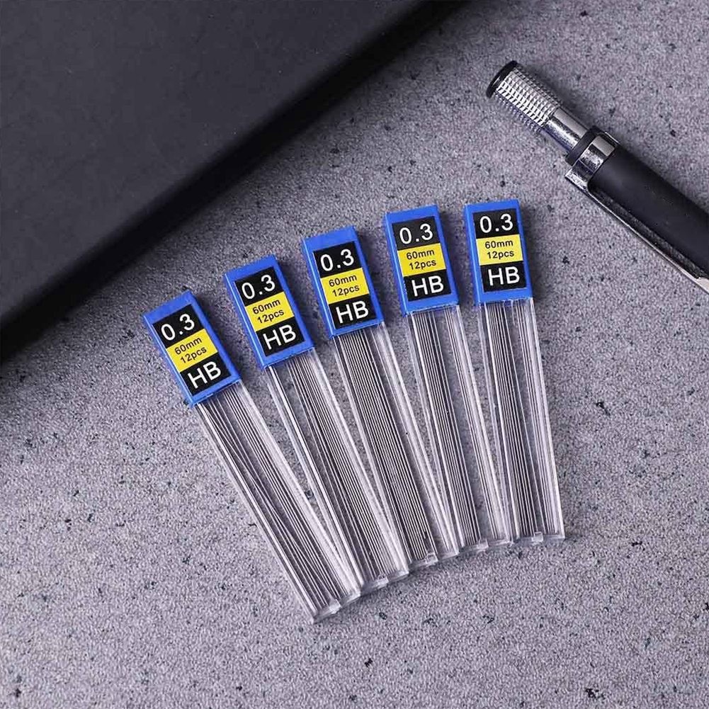 0.3mm Pencil Refills, 5Pcs/Set for Office Use and Student Stationery K7S88186