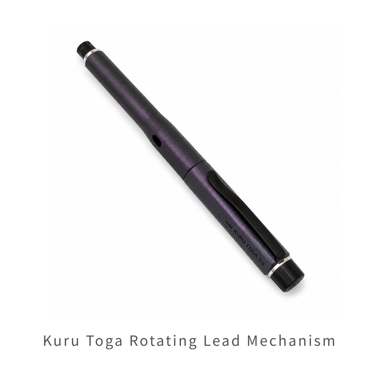 Uni Kuru Toga Dive 0.5mm Mechanical Pencil Aurora Purple M5-5000 Japan