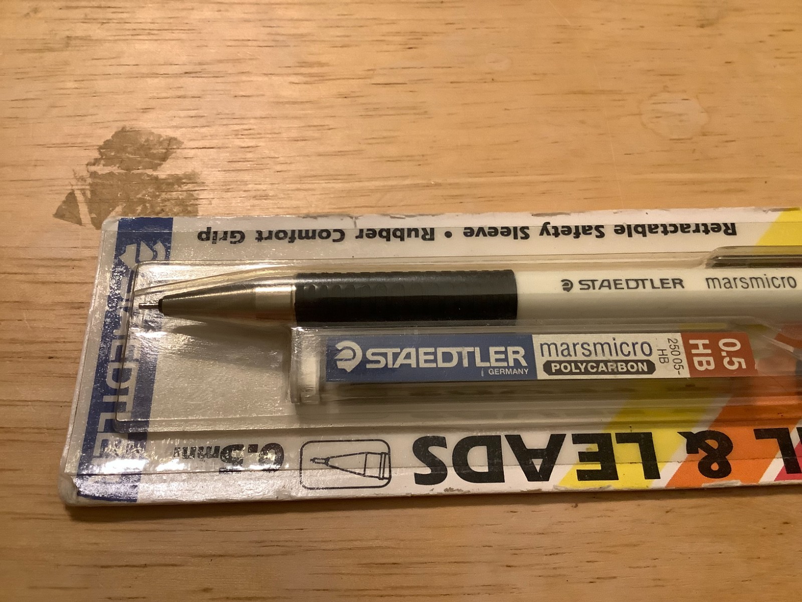 Vintage Staedtler Marsmicro 775 05 White Mechanical Pencil and Leads New NIP