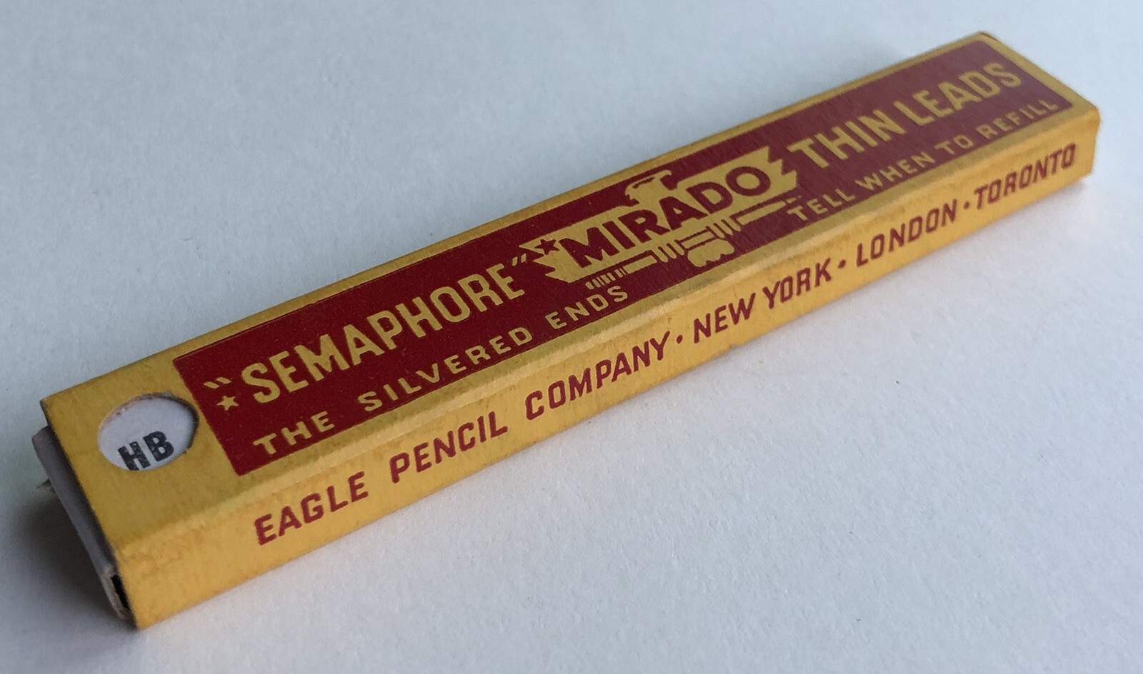 Vintage EAGLE Mirado Mechanical Pencil Lead 1.18mm HB Black 4″ NOS 6pk USA