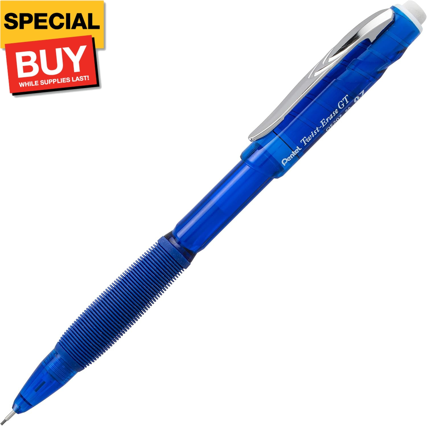 Twist-Erase GT (0.7mm) Mechanical Pencil, Assorted Barrel Colors, Color May Vary