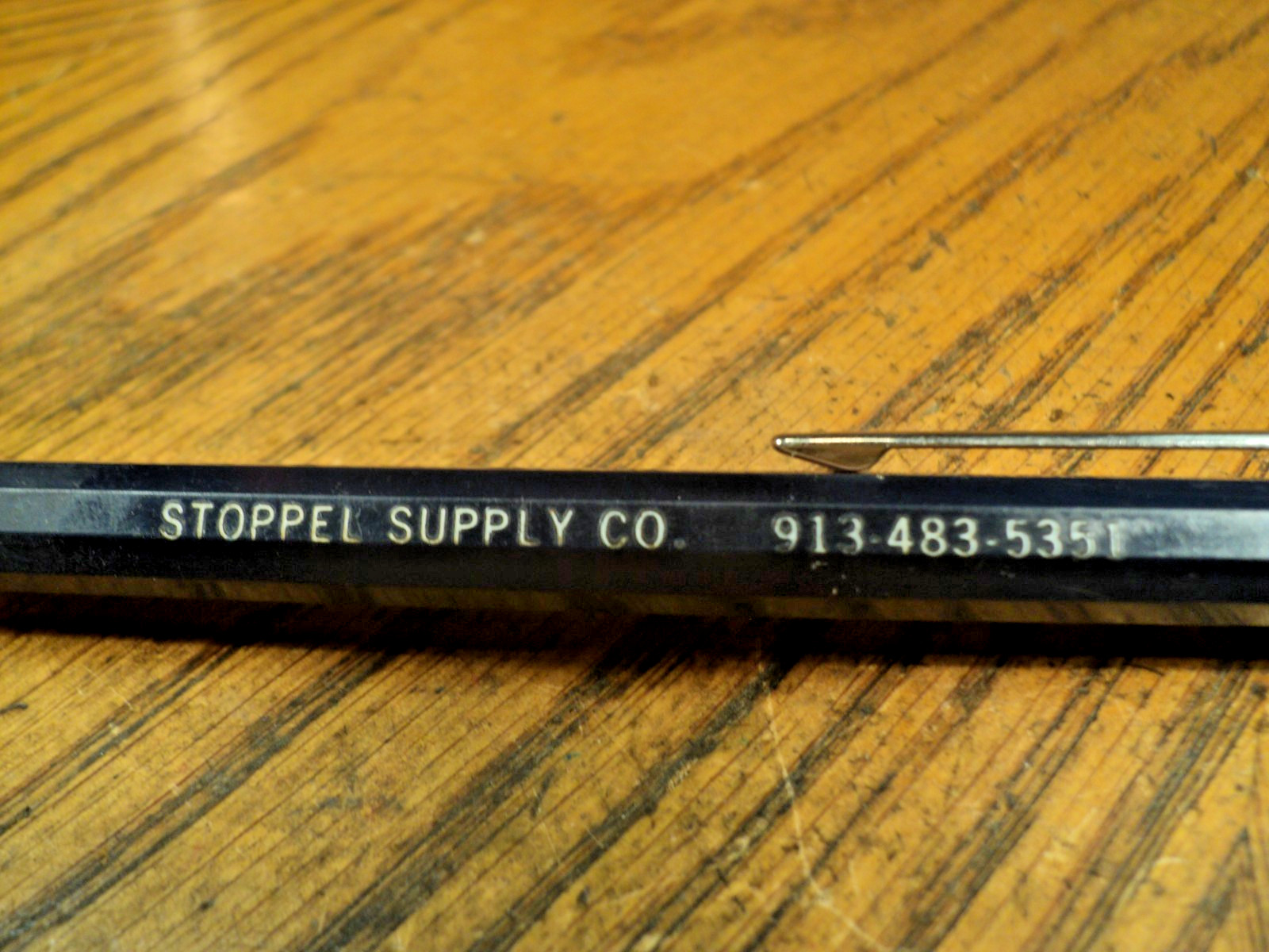 Vintage Autopoint Mechanical Pencil Advertising Stoppel Supply Co. 5-1/2″ Long