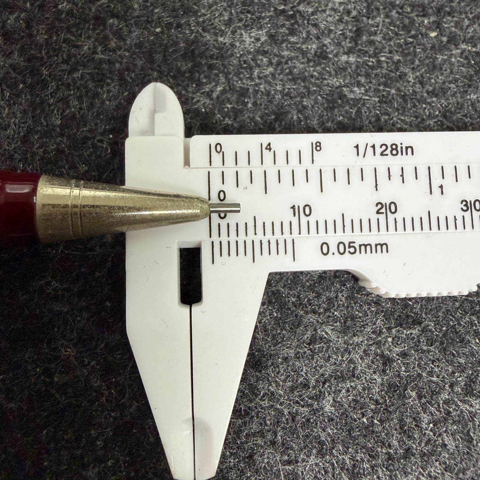 Rare 1980s rOtring T 0.7mm Burgundy Gen 1 Half-Sliding Sleeve Pencil Used