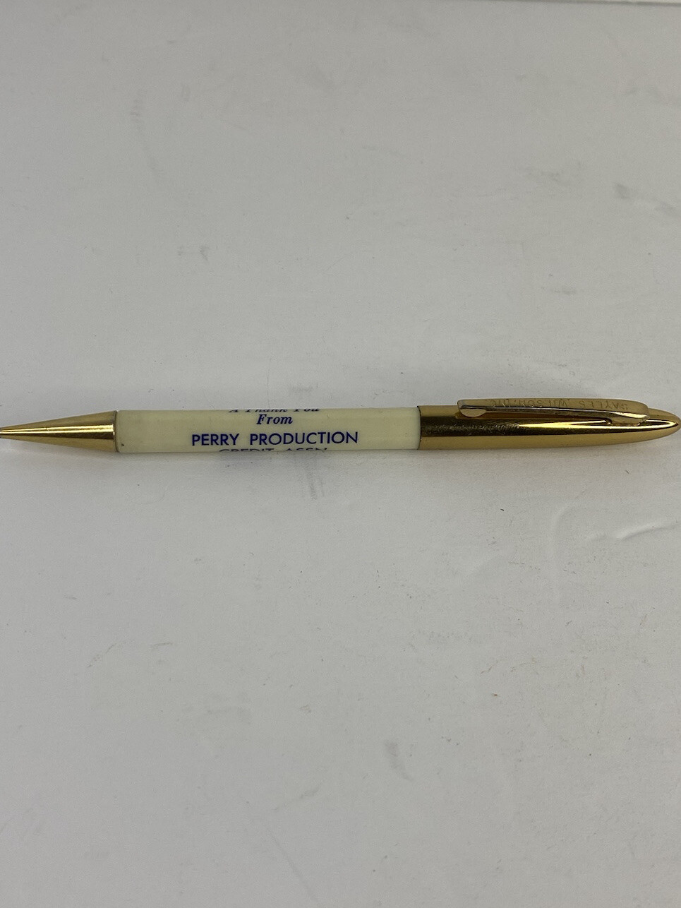 Vintage Sayles Wilson Mechanical Pencil -Perry Production Credit Assn. Perry, IA
