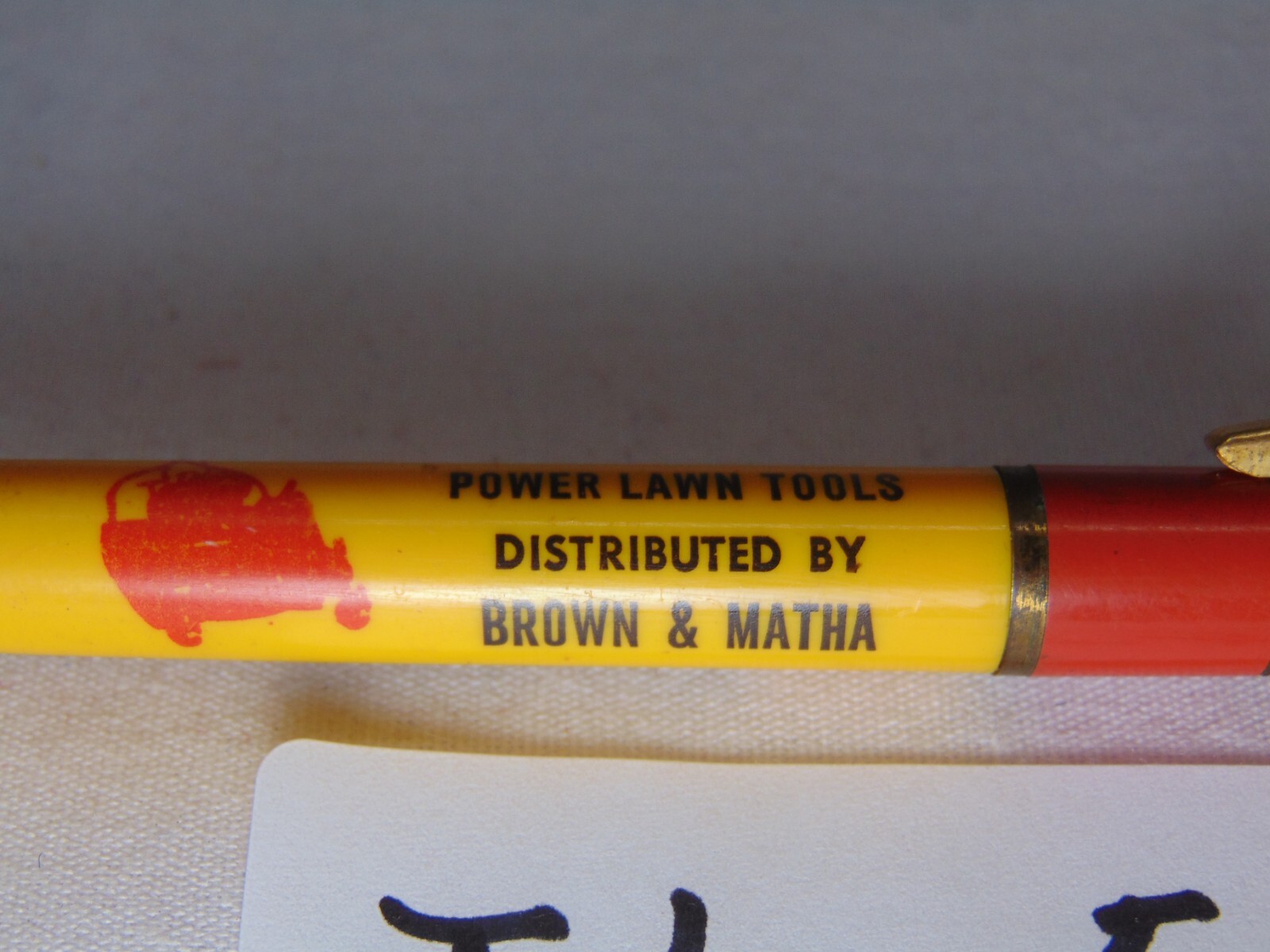 Advertising Mechanical Pencil Jacobsen Power Lawn Tools Vernon By Brown & Martha