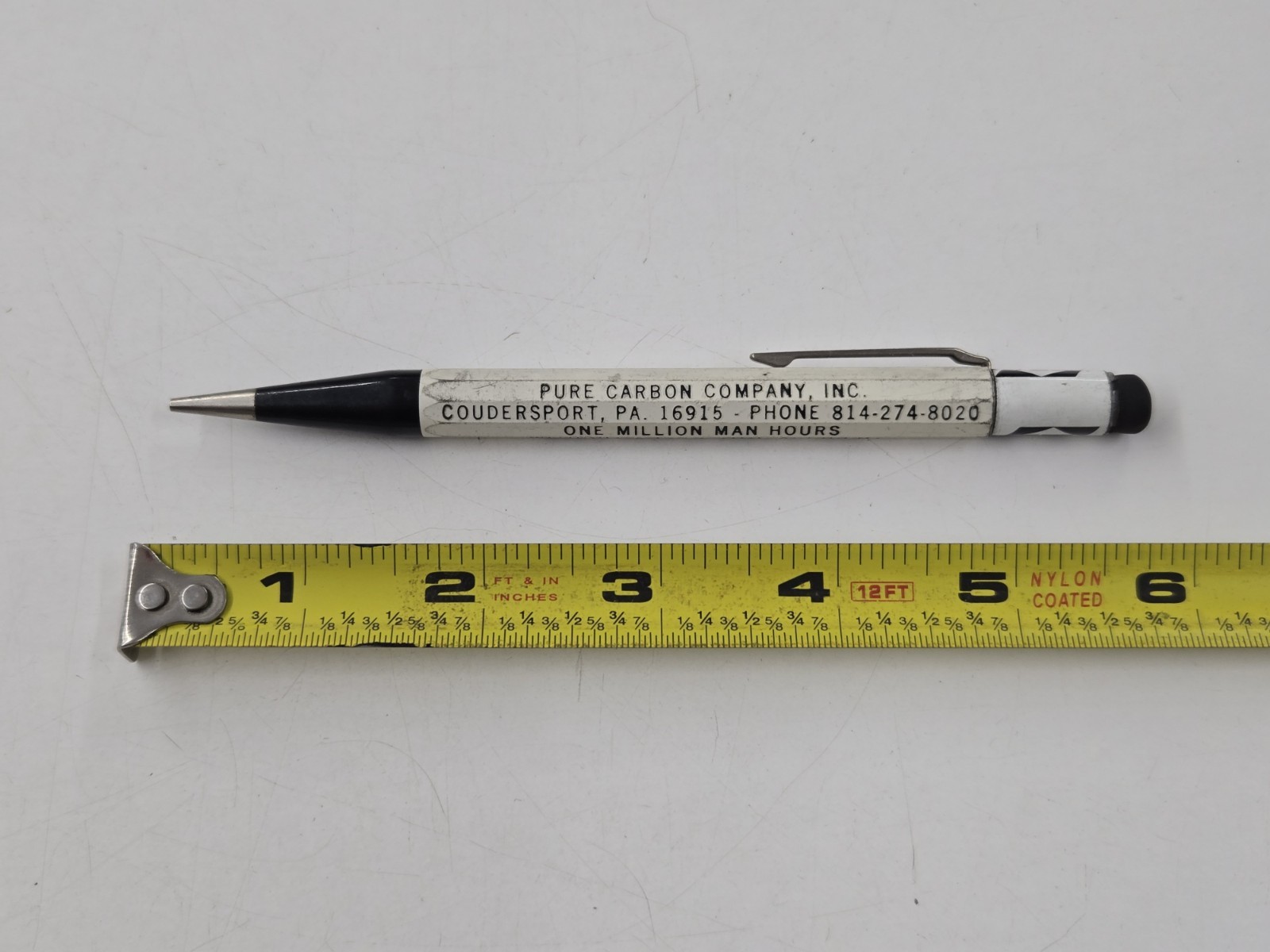 Vintage Mechanical Pencil Advertising Pure Carbon Co. Coudersport, PA 1970 To 73