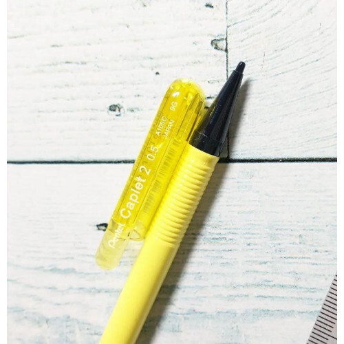 Pentel Capulet 2 Knock-type Mechanical Pencil 0.5mm YEL with Cap LTD From JAPAN