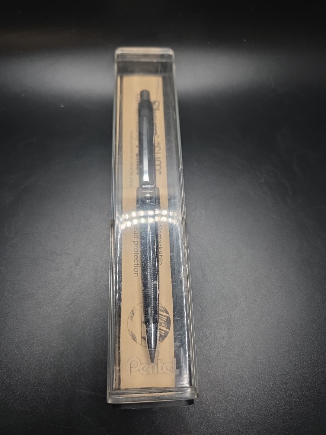 Vintage Black PENTEL Sharp “SLIM” Automatic Pencil 0.5mm Japan Retired Works
