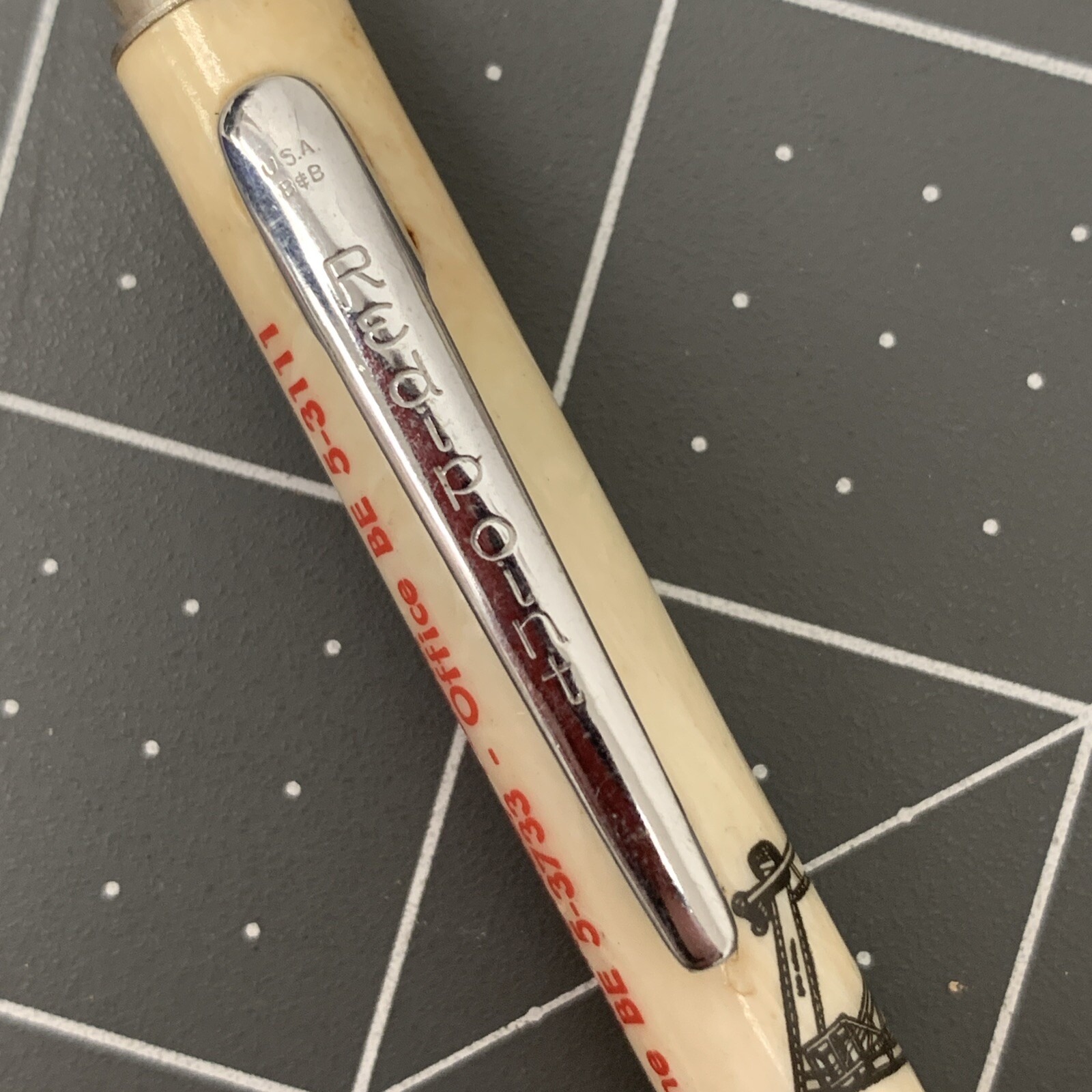 Vintage Readyrite Mechanical Pencil Oil Field Construction Contractor Neusbam