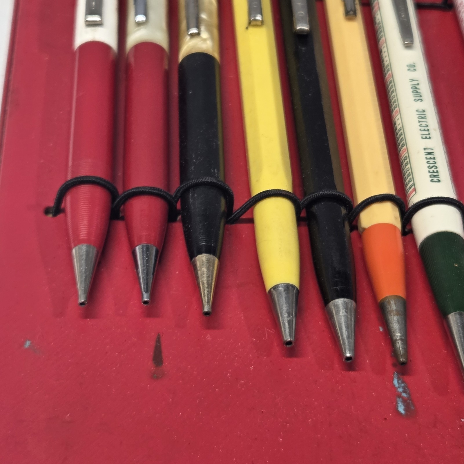 Vintage Mechanical Pencil Pen Lot of 11 Scripto Wearever Unipeco Advertising USA