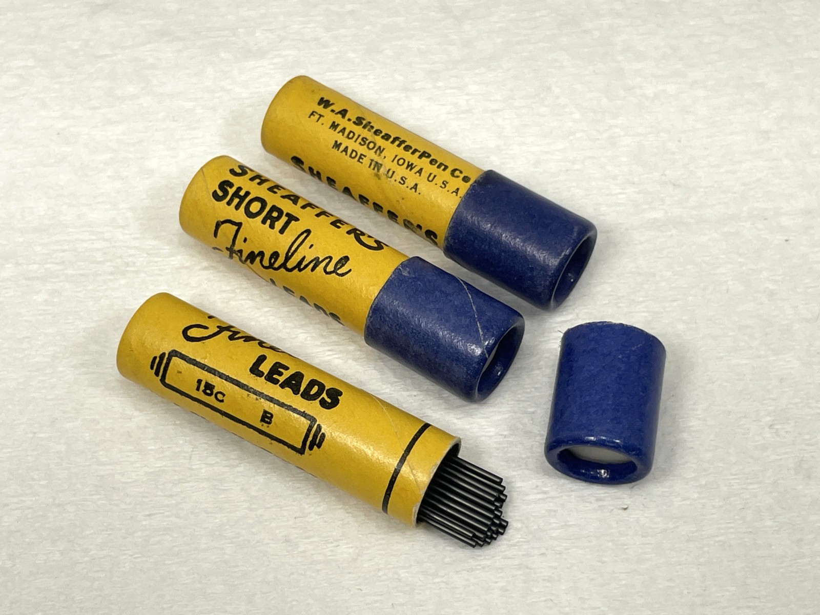 nos SHEAFFER Mech. Pencil Leads ~ SOFT B ~ 24ea .036″ / 0.9mm ~ $5 ship+Free