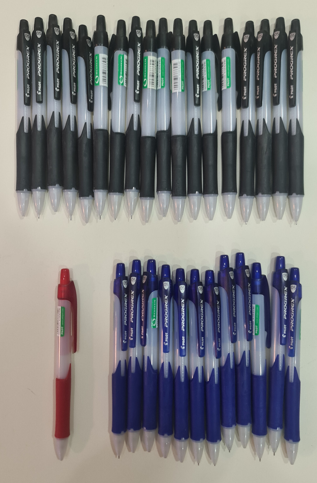Big Lot 31 PILOT mechanical pencil PROGREX 0.5 Black/Blue/Red