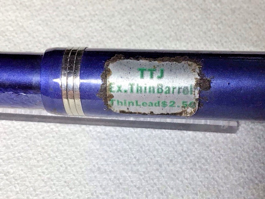 Esterbrook TTJ Ex. Thin Barrel Pencil Cobalt Blue Stickered New Old Stock