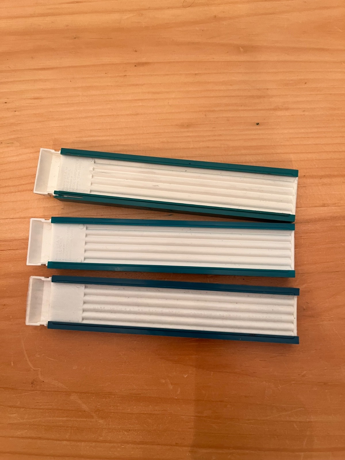 Lot of 3 Vintage Berol/Eagle Turquoise Drawing Leads Variety 3H, HB, HB – READ