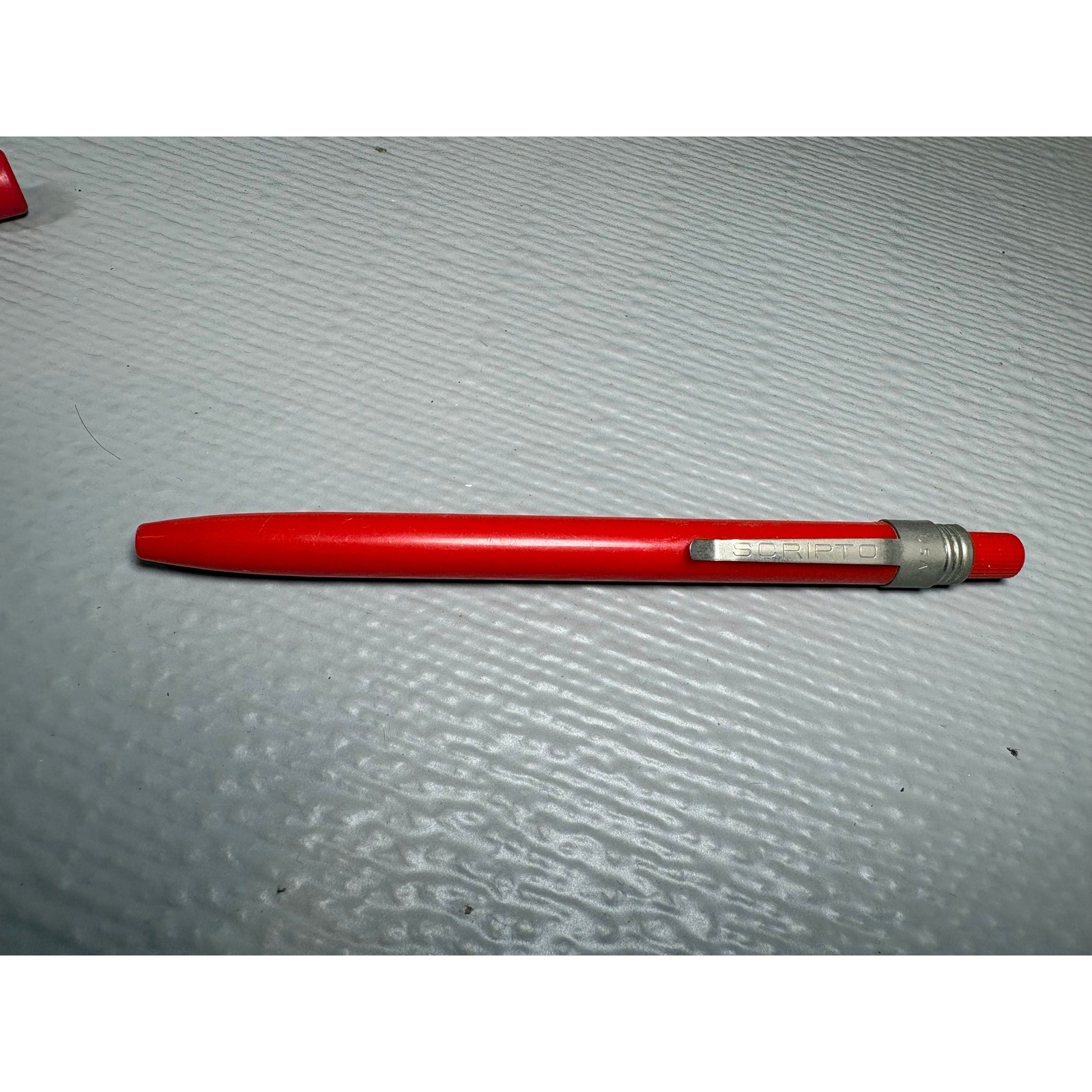 Vintage Scripto Red Mechanical Crayon Marker Pencil with G920 Lead Refills USA