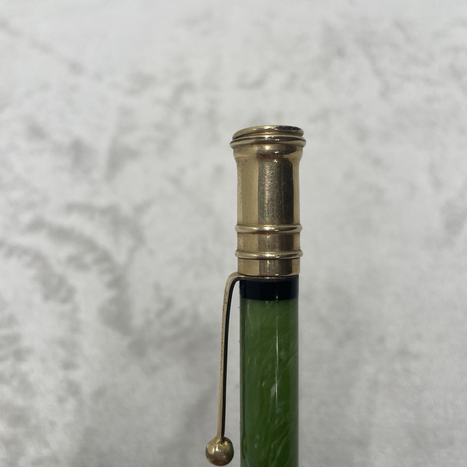 1920s Parker Jade Green Mechanical Pencil Clip Vintage USA Engravd ‘Hollis Kerr’